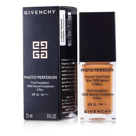 givenchy photo'perfexion fluid foundation spf 20 perfect vanilla|GIVENCHY Photo'Perfexion Fluid Foundation SPF 20.